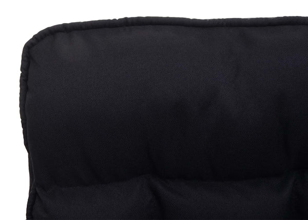 Esszimmerstuhl Polsterstuhl 160kg Rückenlehne verstellbar Metall Stoff schwarz