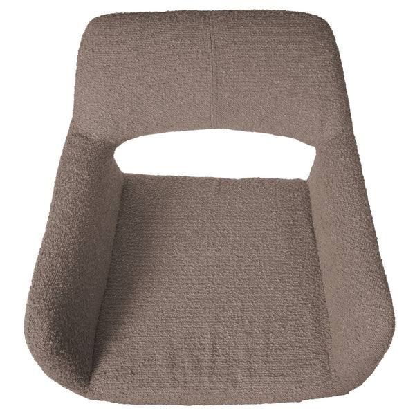 Esszimmerstuhl Küchenstuhl Polsterstuhl Holz Bouclé taupe