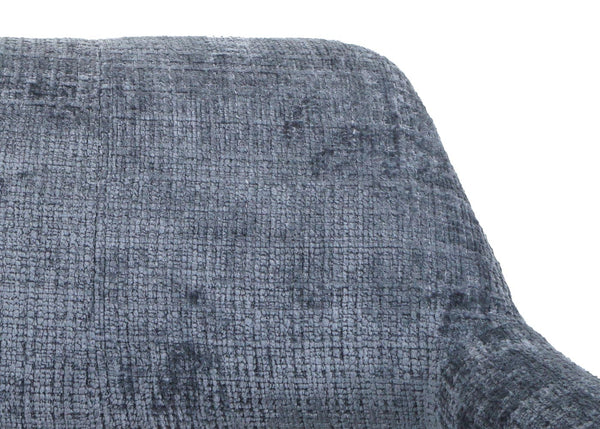 Esszimmerstuhl Küchenstuhl Polsterstuhl Holz Chenille dunkelgrau