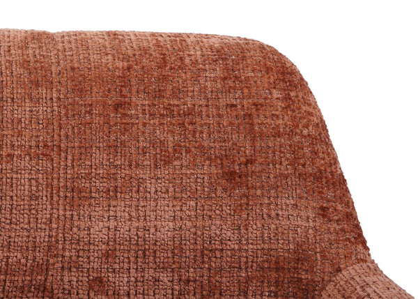 Esszimmerstuhl Küchenstuhl Polsterstuhl Holz Chenille terrakotta