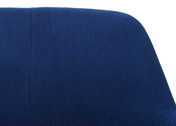 Esszimmerstuhl Küchenstuhl Polsterstuhl Holz Cord blau