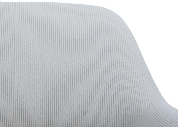 Esszimmerstuhl Küchenstuhl Polsterstuhl Holz Cord creme-weiss