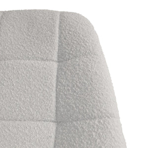 Esszimmerstuhl Küchenstuhl Drehstuhl Stahl Bouclé creme