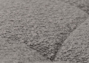 Esszimmerstuhl Küchenstuhl Drehstuhl Stahl Bouclé grau