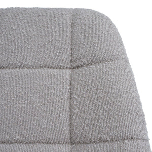Esszimmerstuhl Küchenstuhl Drehstuhl Stahl Bouclé taupe