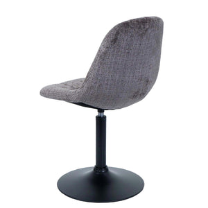 Esszimmerstuhl Küchenstuhl Drehstuhl Stahl Chenille braun