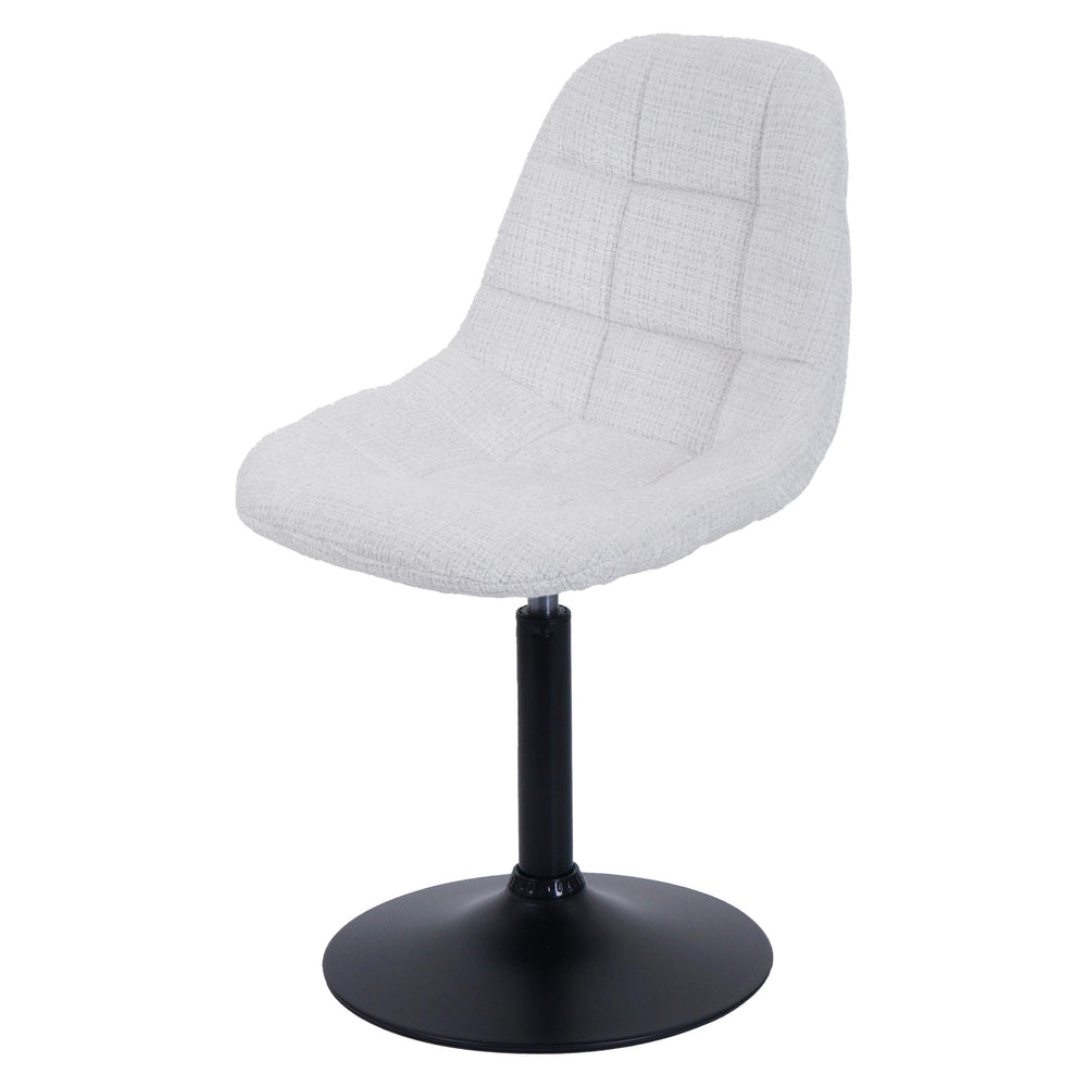Esszimmerstuhl Küchenstuhl Drehstuhl Stahl Chenille creme