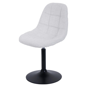 Esszimmerstuhl Küchenstuhl Drehstuhl Stahl Chenille creme