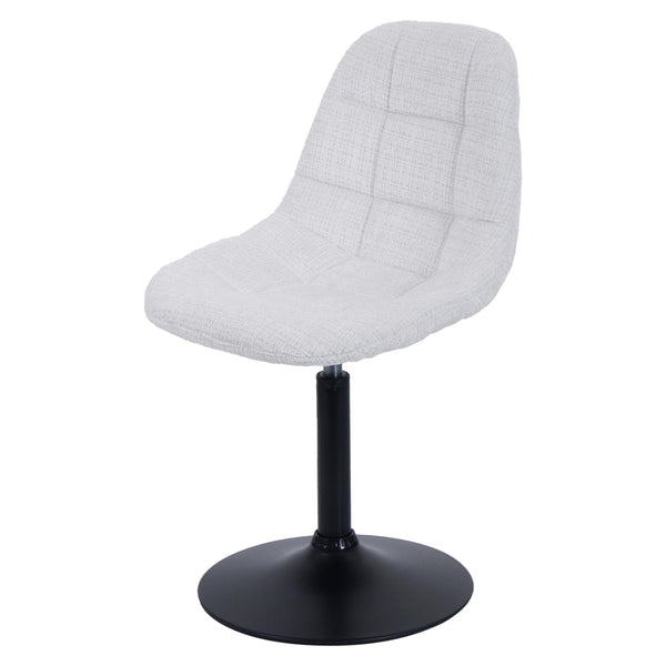 Esszimmerstuhl Küchenstuhl Drehstuhl Stahl Chenille creme