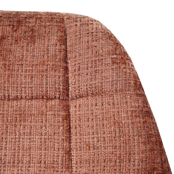 Esszimmerstuhl Küchenstuhl Drehstuhl Stahl Chenille terrakotta