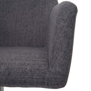 Esszimmerstuhl Drehstuhl höhenverstellbar Textil grau