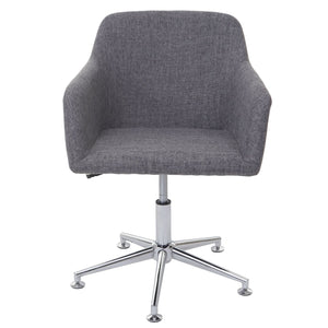 Esszimmerstuhl Drehstuhl höhenverstellbar Textil grau