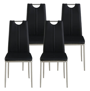 Esszimmerstuhl Ivo schwarz im 4er-Set