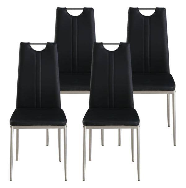 Esszimmerstuhl Ivo schwarz im 4er-Set