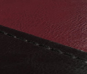 Esszimmerstuhl Küchenstuhl Kunstleder schwarz-rot dunkle Beine
