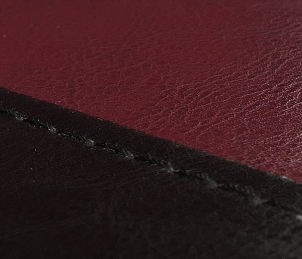 Esszimmerstuhl Küchenstuhl Kunstleder schwarz-rot dunkle Beine