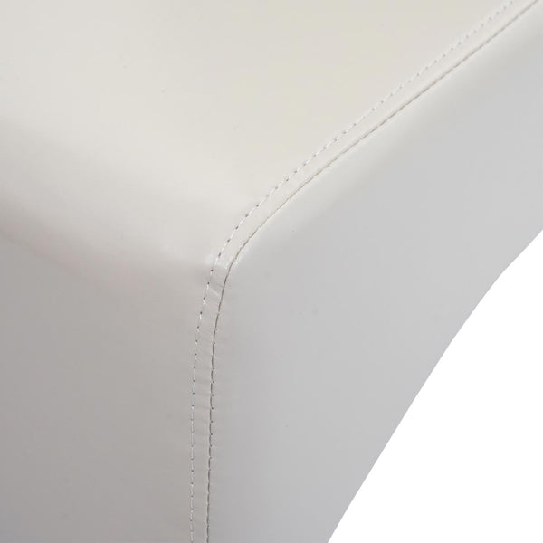 Esszimmerstuhl Küchenstuhl Leder creme dunkle Beine