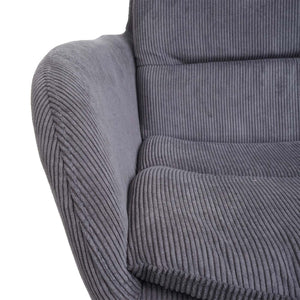 Esszimmerstuhl Küchenstuhl Lehnstuhl drehbar Auto-Position Cord grau