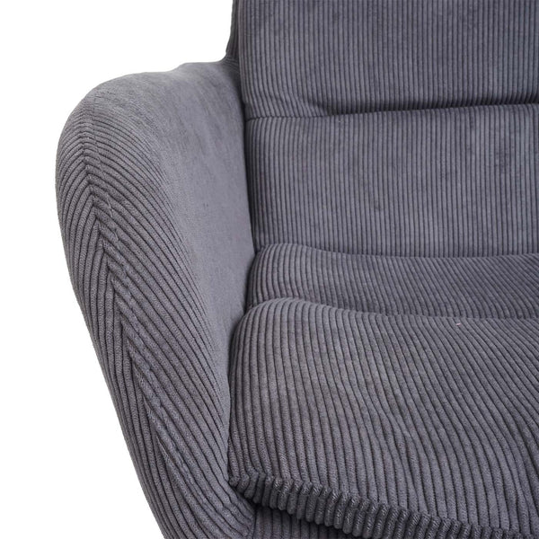 Esszimmerstuhl Küchenstuhl Lehnstuhl drehbar Auto-Position Cord grau
