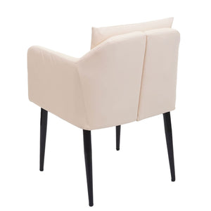 Esszimmerstuhl Küchenstuhl Lehnstuhl Kunstleder creme-beige
