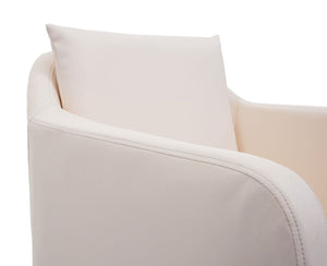 Esszimmerstuhl Küchenstuhl Lehnstuhl Kunstleder creme-beige