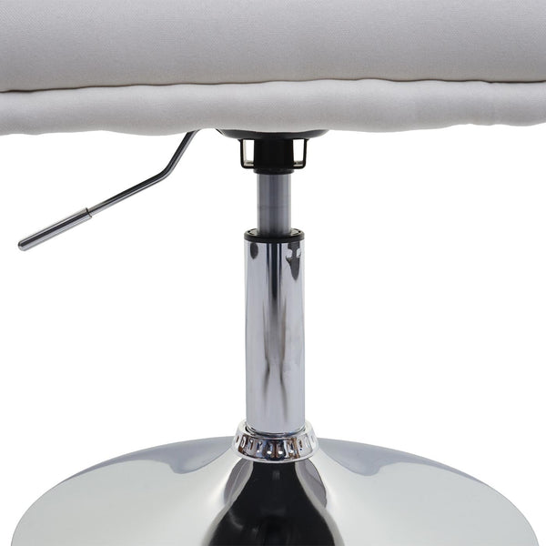 Esszimmerstuhl Drehstuhl Loungesessel Stoff creme-weiss