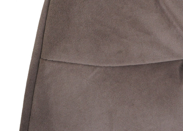 Esszimmerstuhl Küchenstuhl Polsterstuhl Armlehne drehbar Metall Stoff braun