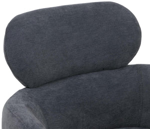 Esszimmerstuhl Küchenstuhl Polsterstuhl drehbar Auto-Return Chenille grau-blau