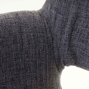 Esszimmerstuhl Küchenstuhl Retro 50er Jahre Textil grau dunkle Beine