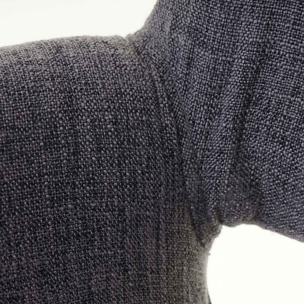 Esszimmerstuhl Küchenstuhl Retro 50er Jahre Textil grau dunkle Beine