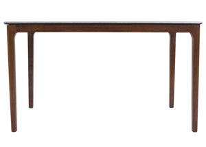 Esszimmertisch Esstisch Massivholz HDF Laminat 135x80cm Beton-Optik braune Beine