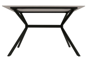 Esszimmertisch Esstisch Sinterstein Metall 120cm Marmor-Optik weiss