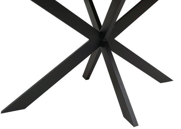 Esszimmertisch Küchentisch Esstisch Industrial MDF Metall 180cm helle Eiche-Optik