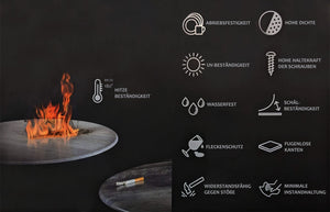 Esszimmertisch Esstisch Massivholz HDF Laminat 135x80cm Marmoroptik helle Beine