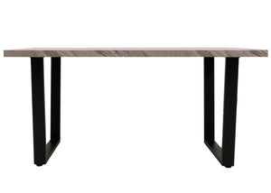 Esszimmertisch Küchentisch Esstisch Industrial MDF Metall 160x90cm Marmor-Optik grau