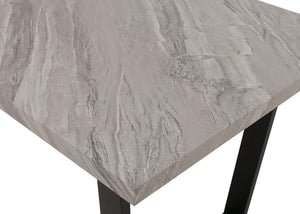 Esszimmertisch Küchentisch Esstisch Industrial MDF Metall 160x90cm Marmor-Optik grau