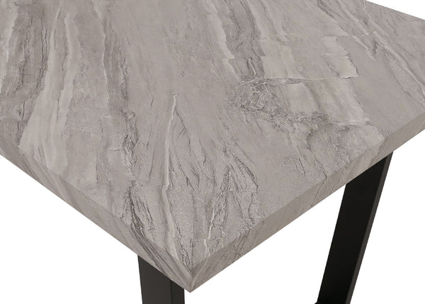 Esszimmertisch Küchentisch Esstisch Industrial MDF Metall 160x90cm Marmor-Optik grau