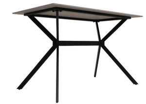 Esszimmertisch Esstisch Sinterstein Metall 120cm Marmor-Optik grau