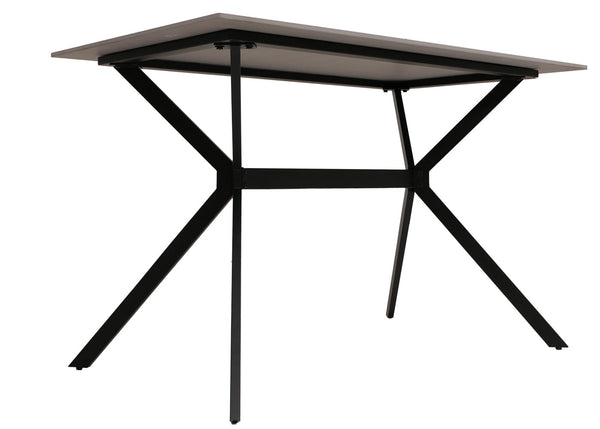 Esszimmertisch Esstisch Sinterstein Metall 120cm Marmor-Optik grau