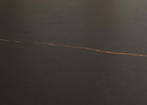 Esszimmertisch Esstisch Sinterstein Metall 120cm Marmor-Optik schwarz-gold