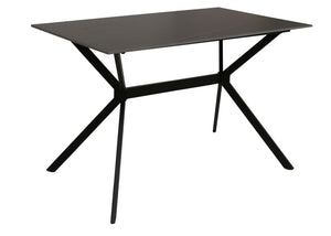 Esszimmertisch Esstisch Sinterstein Metall 120cm Marmor-Optik schwarz-gold