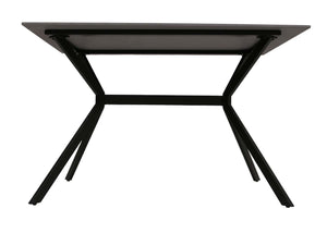 Esszimmertisch Esstisch Sinterstein Metall 120cm Marmor-Optik schwarz-gold