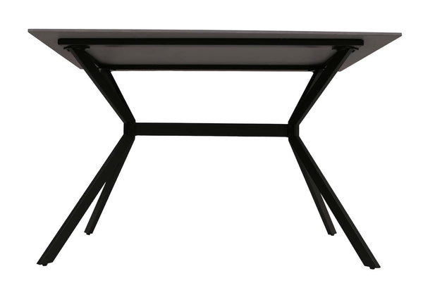 Esszimmertisch Esstisch Sinterstein Metall 120cm Marmor-Optik schwarz-gold