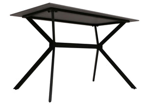 Esszimmertisch Esstisch Sinterstein Metall 120cm Marmor-Optik schwarz-gold