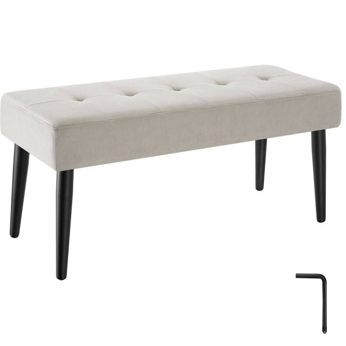 Sitzbank Glora Samtoptik taupe
