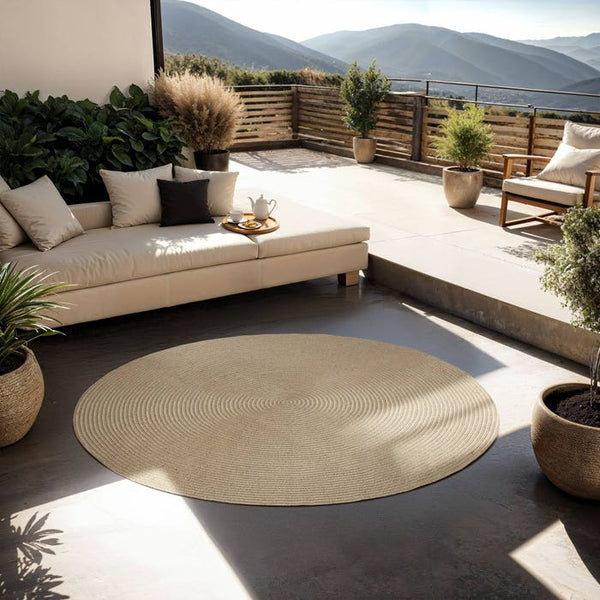 Woven rug Vibe made from jute and plastic fibers