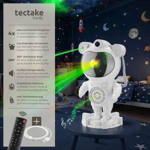 LED-Sternenhimmel-Projektor Astronaut weiss