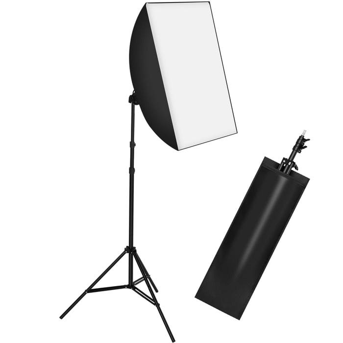 Studio light with softbox and tripod