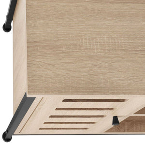 TV-Board Carlow Industrial Holz hell, Eiche Sonoma