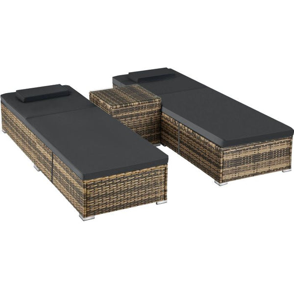 Rattan-Doppelliege Carbonera natur
